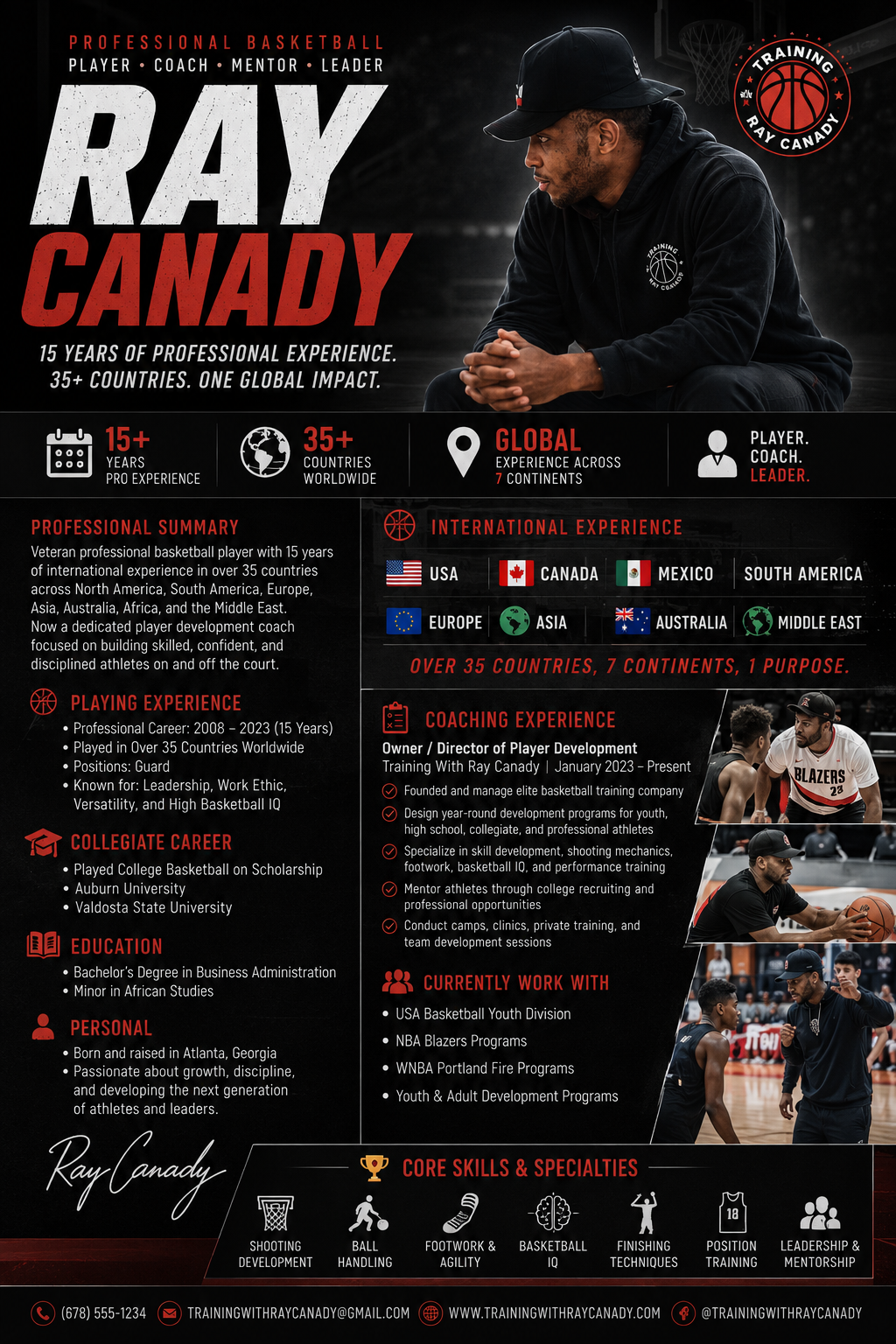 Ray Canady basketball leadership profile